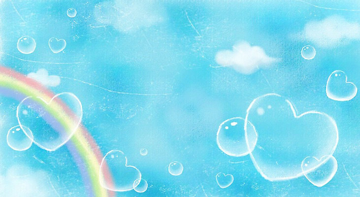 PSD 문양 백그라운드 무지개 무늬 패턴 일러스트 사랑 사람없음 물방울 하트 비눗방울 하트백그라운드 국내일러스트 자연요소 모양 감정 파일형식