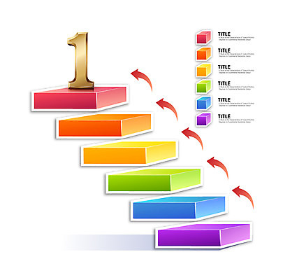 아이콘 1 화살표 컬러 통계 수치 그래프 사람없음 컬러풀 숫자 계단 자료 인포그래픽 표 방향 입체 상승 계단식 서류판 2D아이콘 AI파일 문자 컨셉 사무용품 파일형식 벡터