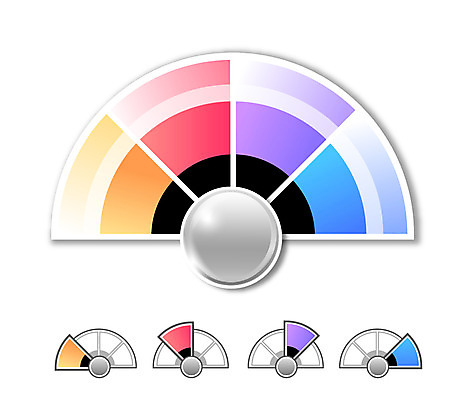 아이콘 컬러 통계 수치 그래프 사람없음 컬러풀 자료 인포그래픽 부채 표 입체 아치 반쪽 반 부채꼴 서류판 2D아이콘 AI파일 도형 사무용품 파일형식 벡터