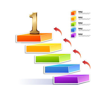 아이콘 1 화살표 컬러 통계 수치 그래프 사람없음 컬러풀 숫자 계단 자료 인포그래픽 표 방향 입체 상승 계단식 서류판 2D아이콘 AI파일 문자 컨셉 사무용품 파일형식 벡터