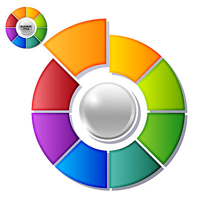 아이콘 컬러 조각 부분 통계 수치 그래프 사람없음 컬러풀 자료 인포그래픽 원형 표 입체 원그래프 서류판 2D아이콘 AI파일 도형 사무용품 파일형식 벡터