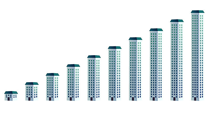 아이콘 컬러 통계 수치 그래프 아파트 주택 빌딩 사람없음 건물 컬러풀 자료 인포그래픽 막대기 표 막대그래프 입체 상승 서류판 아파트분양 2D아이콘 AI파일 건축물 컨셉 사무용품 분양 파일형식 벡터