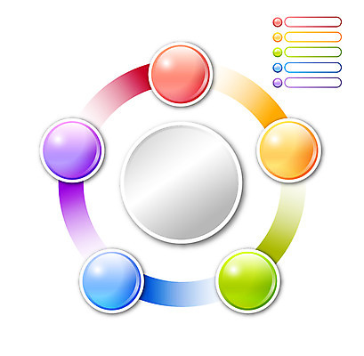 아이콘 컬러 통계 수치 그래프 사람없음 컬러풀 자료 인포그래픽 원형 표 입체 다이얼 서류판 2D아이콘 AI파일 도형 사무용품 파일형식 벡터