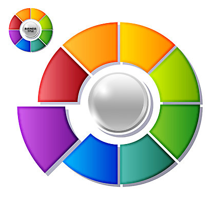 아이콘 컬러 조각 부분 통계 수치 그래프 사람없음 컬러풀 자료 인포그래픽 원형 표 입체 원그래프 서류판 2D아이콘 AI파일 도형 사무용품 파일형식 벡터