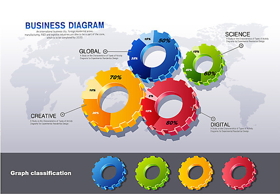 컬러 세계지도 지도 일러스트 비즈니스 통계 수치 그래프 사람없음 컬러풀 자료 인포그래픽 바퀴 표 입체 톱니바퀴 서류판 국내일러스트 AI파일 세계 사무용품 파일형식 벡터