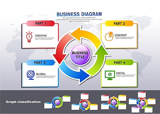 화살표 컬러 세계지도 지도 일러스트 비즈니스 전구 통계 수치 그래프 화살 사람없음 컴퓨터 컬러풀 지구본 모니터 자료 인포그래픽 표 방향 입체 회전 서류판 국내일러스트 AI파일 전자제품 세계 사무용품 파일형식 벡터