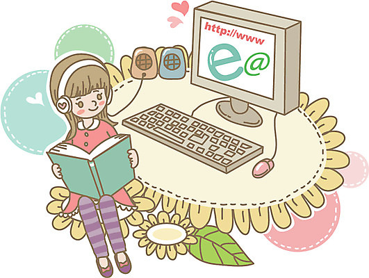 전신 식물 여자 어린이교육 교육 남자 꽃 어린이 잎 꽃무늬 인터넷 일러스트 해바라기 한명 미소 웃음 사람 앉기 소녀 책 컴퓨터 모니터 헤드폰 헤드셋 스피커 듣기 키보드 마우스 강의 교육방송 온라인강의 인터넷교육 어린이만 국내일러스트 AI파일 1 음향기기 무늬 모션 표정 전자제품 컴퓨터용품 파일형식 벡터 언택트