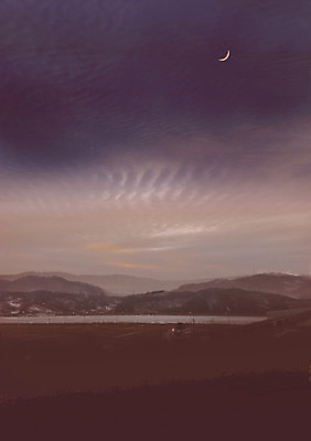 포토 JPG 구름 편집 섬 백그라운드 자연 하늘 산 풍경 초원 사람없음 야외 흙 달 야간 초승달 땅 육지 합성 국내포토 자연요소 생태계 파일형식