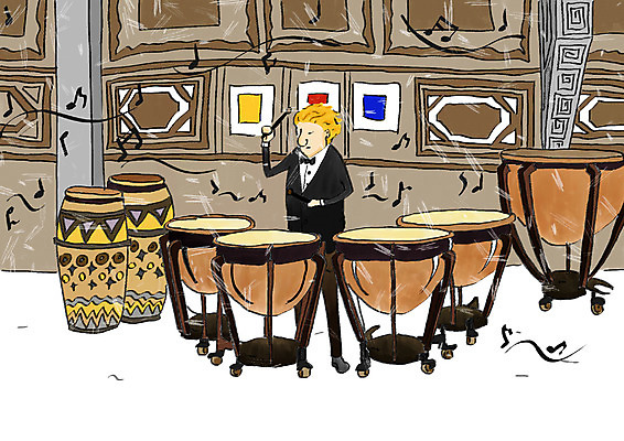 전신 PSD 문양 남자 문화 예술 악기 음악 연주 무늬 패턴 음표 일러스트 나비넥타이 문화예술 타악기 한명 서기 사람 정장 턱시도 성인 공연 클래식 우아함 드럼 팀파니 남자만 남자한명만 성인남자만 성인만 국내일러스트 1 기호 옷 컨셉 모션 넥타이 이벤트 파일형식