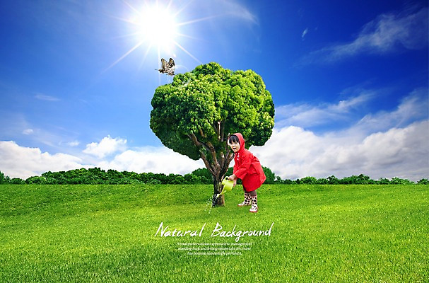 전신 PSD 나무 식물 동물 구름 편집이미지 여자 어린이 나비 곤충 하늘 주전자 한명 서기 미소 웃음 사람 소녀 잔디 초원 빛 물뿌리개 물방울 풀 공기방울 물주기 여자만 여자한명만 어린이만 소녀만 소녀한명만 이미지편집 자연요소 1 모션 주방용품 표정 파일형식