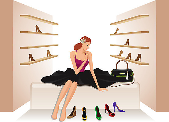 전신 우먼라이프 라이프스타일 여자 패션 구두 신발 의자 가방 일러스트 한명 미소 웃음 사람 앉기 성인 쇼핑 상자 뷰티 상점 전시 우아함 하이힐 신발가게 여자만 여자한명만 성인여자만 성인만 국내일러스트 AI파일 1 잡화 가구 컨셉 모션 표정 생활 여성화 파일형식 벡터