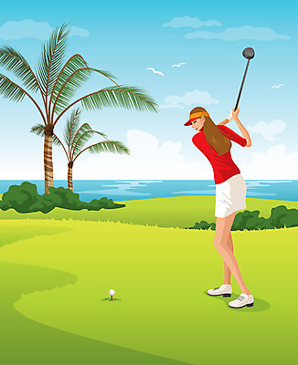 전신 나무 식물 동물 구름 우먼라이프 라이프스타일 여자 스포츠 골프 일러스트 골프장 조류 하늘 레저 골프공 한명 서기 사람 잔디 성인 물 레포츠 야자수 운동 골프채 연못 웅덩이 열대나무 여자만 여자한명만 성인여자만 성인만 국내일러스트 AI파일 자연요소 1 공 스포츠시설 모션 골프용품 건강 생활 구기 파일형식 벡터