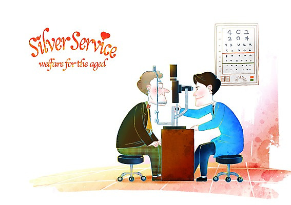 전신 PSD 라이프스타일 할아버지 노년 남자 일러스트 병원 미소 웃음 사람 앉기 성인 두명 라이프 치료 실버라이프 노후 진료 의사 봉사 도움 사회 실버 자원봉사자 사회이슈 사회복지 복지 검사_조사 노인복지 사회봉사 안과 시력검사 의료봉사 남자만 성인남자만 노인만 성인만 노인남자만 국내일러스트 컨셉 의학 모션 표정 생활 의료진 공동체 파일형식