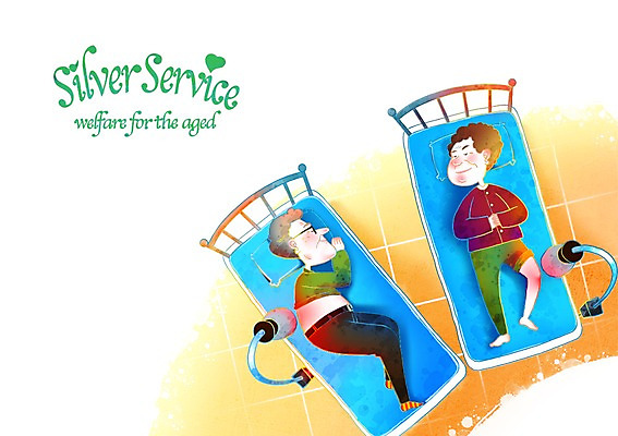 PSD 라이프스타일 부부 커플 여자 할아버지 노년 남자 할머니 일러스트 의료기기 미소 웃음 사람 성인 두명 라이프 치료 실버라이프 노후 눕기 노부부 진료 침대 도움 사회 실버 사회이슈 복지 노인복지 적외선 적외선치료기 노인만 성인만 국내일러스트 가구 컨셉 의학 관계 모션 표정 생활 공동체 파일형식