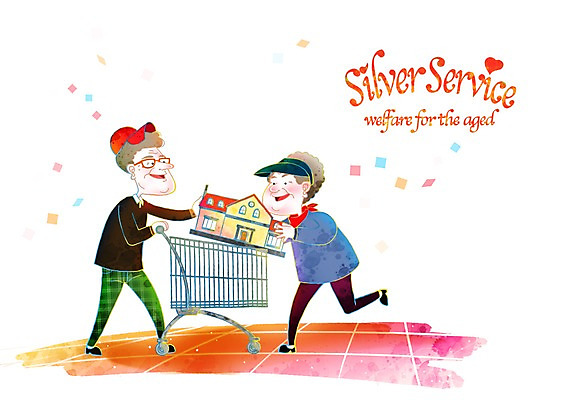 PSD 라이프스타일 부부 커플 여자 할아버지 노년 남자 할머니 일러스트 부동산 주택 서기 미소 웃음 사람 성인 두명 라이프 실버라이프 노후 노부부 카트 쇼핑카 수레 도움 사회 실버 사회이슈 복지 노인복지 내집마련 노인만 성인만 국내일러스트 컨셉 관계 모션 표정 건물 생활 쇼핑 재산 공동체 파일형식