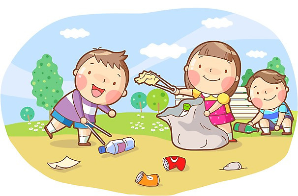 전신 나무 식물 구름 여자 어린이교육 교육 남자 어린이 일러스트 하늘 봉투 집게 미소 웃음 사람 소녀 소년 세명 봉사 체험학습 체험 캔 병 쓰레기 청소 빈병 쓰레기봉투 쓰레기줍기 어린이만 국내일러스트 AI파일 자연요소 식기 컨셉 병_용기 표정 도움 파일형식 벡터 줍기
