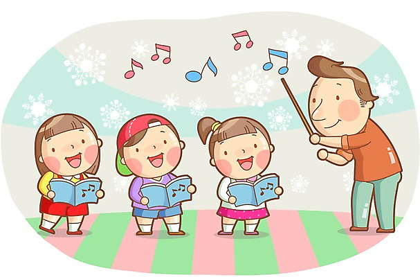 전신 여자 어린이교육 교육 남자 어린이 음악 음표 일러스트 노래 서기 미소 웃음 사람 소녀 소년 여러명 성인 교사 체험학습 체험 악보 지휘봉 지휘자 지휘 합창 합창단 국내일러스트 AI파일 직업 기호 다수 컨셉 모션 문화예술 표정 음악가 그룹 파일형식 벡터