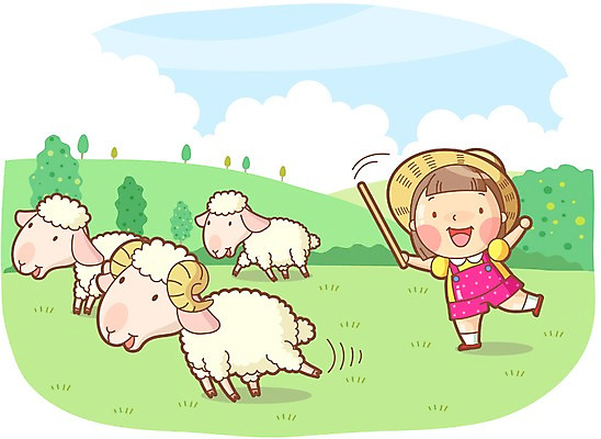 전신 나무 식물 동물 구름 모자 여자 어린이교육 교육 어린이 일러스트 포유류 하늘 한명 서기 미소 웃음 사람 소녀 잔디 초원 농장 목장 양 체험학습 체험 풀 막대기 목장체험 양떼목장 여자만 여자한명만 어린이만 소녀만 소녀한명만 국내일러스트 AI파일 자연요소 1 잡화 컨셉 농업 모션 표정 파일형식 벡터