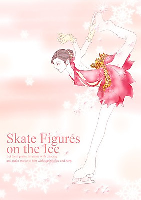 전신 PSD 여자 스포츠 포즈 일러스트 모션 운동선수 한명 서기 사람 경기 성인 운동 스케이트 눈송이 화려 우아함 피겨스케이팅 활기 피겨선수 빙상 청순 여자만 여자한명만 성인여자만 성인만 국내일러스트 1 스포츠용품 컨셉 눈_날씨 건강 스케이팅 파일형식