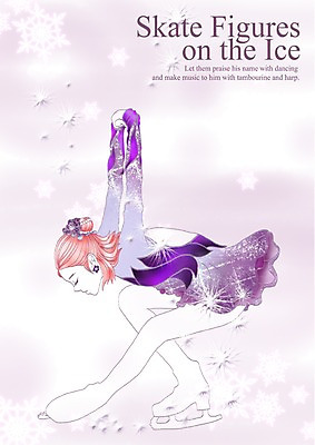 전신 PSD 여자 스포츠 포즈 일러스트 모션 운동선수 한명 서기 사람 경기 성인 운동 스케이트 눈송이 화려 우아함 피겨스케이팅 활기 피겨선수 빙상 청순 여자만 여자한명만 성인여자만 성인만 국내일러스트 1 스포츠용품 컨셉 눈_날씨 건강 스케이팅 파일형식