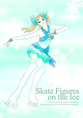 전신 PSD 여자 스포츠 포즈 일러스트 모션 운동선수 한명 서기 사람 경기 성인 운동 스케이트 눈송이 화려 우아함 피겨스케이팅 활기 피겨선수 빙상 청순 여자만 여자한명만 성인여자만 성인만 국내일러스트 1 스포츠용품 컨셉 눈_날씨 건강 스케이팅 파일형식