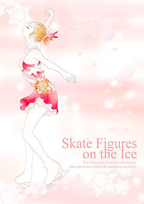 전신 PSD 여자 스포츠 포즈 일러스트 모션 운동선수 한명 서기 사람 경기 성인 운동 스케이트 눈송이 화려 우아함 피겨스케이팅 활기 피겨선수 빙상 청순 여자만 여자한명만 성인여자만 성인만 국내일러스트 1 스포츠용품 컨셉 눈_날씨 건강 스케이팅 파일형식