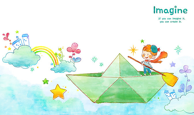 전신 PSD 구름 남자 별 어린이 무지개 일러스트 상상 주택 상상일러스트 한명 서기 미소 웃음 사람 소년 건물 판타지 노 종이배 노젓기 유람 선박 남자만 남자한명만 어린이만 소년만 소년한명만 국내일러스트 자연요소 1 건축물 수상교통 모션 표정 종이접기 파일형식