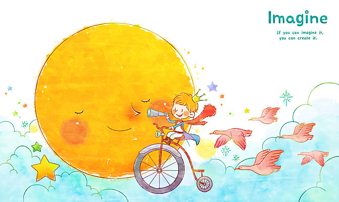 전신 PSD 동물 구름 남자 별 어린이 일러스트 상상 조류 상상일러스트 한명 미소 웃음 사람 앉기 소년 판타지 자전거 달 승차 기러기 남자만 남자한명만 어린이만 소년만 소년한명만 국내일러스트 자연요소 1 모션 표정 바이크 파일형식