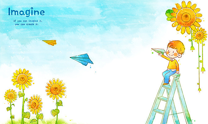 전신 PSD 식물 구름 남자 꽃 어린이 일러스트 사다리 상상 하늘 날리기 해바라기 상상일러스트 한명 미소 웃음 사람 앉기 소년 판타지 종이비행기 남자만 남자한명만 어린이만 소년만 소년한명만 국내일러스트 자연요소 1 모션 표정 도구 종이접기 파일형식