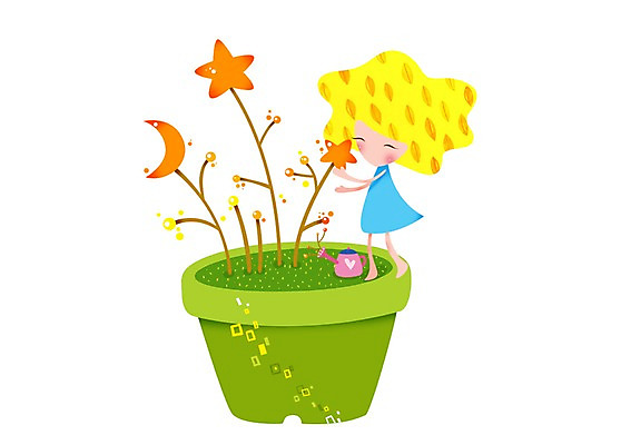 전신 PSD 식물 캐릭터 라이프스타일 여자 별 화분 여유 일러스트 주전자 한명 서기 미소 웃음 사람 라이프 물뿌리개 달 물주기 여자만 여자한명만 국내일러스트 일러캐릭터 자연요소 1 감정 모션 주방용품 표정 생활 파일형식