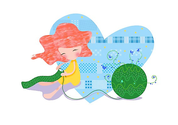 전신 PSD 캐릭터 문양 라이프스타일 여자 여유 무늬 패턴 일러스트 한명 미소 웃음 사람 앉기 라이프 목도리 하트 뜨개질 털실 실 여자만 여자한명만 국내일러스트 일러캐릭터 모양 1 잡화 감정 모션 표정 취미 생활 파일형식