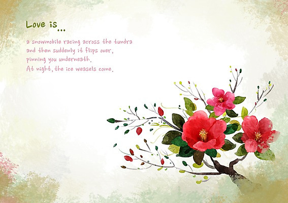 PSD 나무 식물 배너 꽃 화초 액자 백그라운드 잎 꽃백그라운드 일러스트 자연 프레임 틀 사람없음 빨간색 공백 나뭇가지 편지 편지지 국내일러스트 컬러 생태계 파일형식