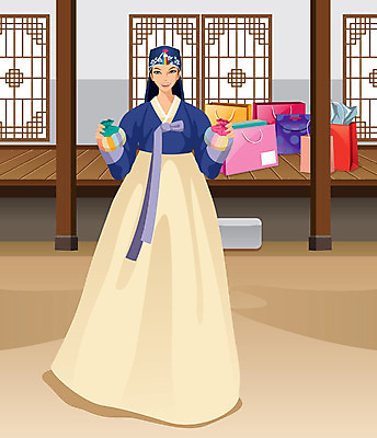 전신 한국문화 한국전통 전통 여자 명절 전통문화 문화 일러스트 주택 복주머니 선물 한명 서기 미소 웃음 사람 성인 쇼핑백 문 전통의상 한복 장지문 여자만 여자한명만 성인여자만 성인만 국내일러스트 AI파일 1 동양문화 기념일 가방 모션 전통소품 한국 표정 건물 파일형식 벡터