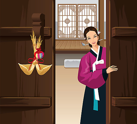 한국문화 한국전통 전통 여자 명절 리본 전통문화 문화 일러스트 창문 새해 주택 복주머니 전통소품 요리 한명 서기 미소 웃음 사람 성인 설날 문 전통의상 한복 공예품 민속공예 복조리 짚풀공예 장지문 여자만 여자한명만 성인여자만 성인만 국내일러스트 AI파일 1 동양문화 기념일 모션 한국 표정 건물 공예 오브젝트 파일형식 벡터