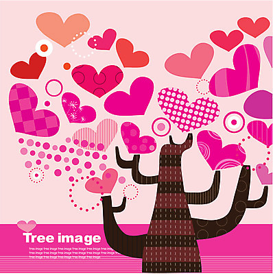 모양 나무 식물 문양 디자인 백그라운드 무늬 패턴 일러스트 사람없음 그래픽 물방울무늬 하트 오브젝트 국내일러스트 AI파일 파일형식 벡터