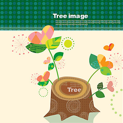 모양 나무 식물 문양 디자인 백그라운드 잎 무늬 패턴 일러스트 사람없음 그래픽 새싹 물방울무늬 하트 오브젝트 나무밑둥 국내일러스트 AI파일 파일형식 벡터