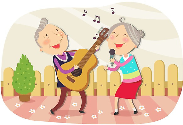 전신 식물 라이프스타일 부부 커플 여자 할아버지 노년 남자 화분 할머니 여유 악기 음악 연주 음표 일러스트 노래 현악기 휴식 서기 미소 웃음 사람 성인 두명 라이프 실버라이프 노후 울타리 담장 노부부 기타 실버 마이크 즐거움 노인만 성인만 국내일러스트 AI파일 기호 감정 음향기기 컨셉 관계 모션 문화예술 표정 생활 파일형식 벡터