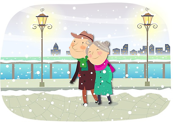 전신 라이프스타일 부부 커플 계절 여자 할아버지 노년 남자 할머니 호수 여유 겨울 가로등 일러스트 휴식 조명 서기 미소 웃음 사람 빌딩 성인 두명 건물 라이프 실버라이프 노후 강 노부부 산책 눈 실버 즐거움 가교 눈내림 노인만 성인만 국내일러스트 AI파일 자연요소 건축물 공공시설 감정 컨셉 관계 모션 날씨 눈_날씨 표정 생활 파일형식 벡터