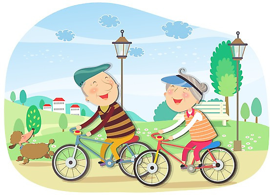 전신 나무 식물 동물 구름 라이프스타일 부부 커플 여자 할아버지 노년 남자 할머니 여유 가로등 벤치 의자 일러스트 포유류 하늘 휴식 조명 주택 미소 웃음 사람 앉기 성인 두명 라이프 실버라이프 노후 자전거 노부부 산책 실버 개 강아지 승차 즐거움 노인만 성인만 국내일러스트 AI파일 자연요소 공공시설 감정 가구 컨셉 관계 모션 표정 건물 생활 반려동물 바이크 파일형식 벡터