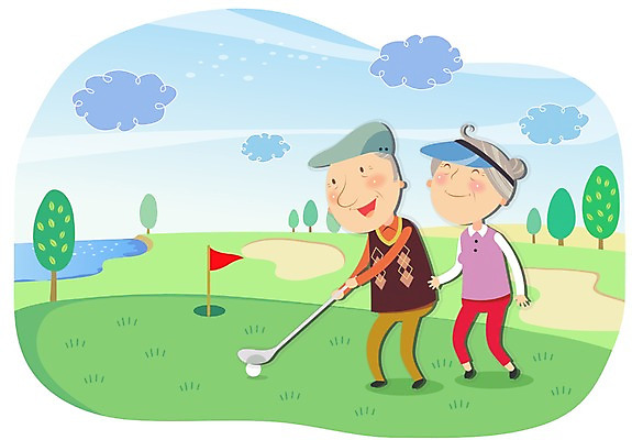 전신 나무 식물 구름 라이프스타일 부부 커플 여자 할아버지 노년 남자 할머니 여유 골프 일러스트 하늘 휴식 골프공 서기 미소 웃음 사람 잔디 초원 성인 두명 라이프 실버라이프 노후 운동 노부부 골프채 깃발 풀 실버 즐거움 노인만 성인만 국내일러스트 AI파일 자연요소 감정 컨셉 공 관계 모션 골프용품 표정 건강 생활 구기 파일형식 벡터