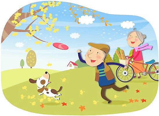 전신 나무 식물 동물 구름 라이프스타일 부부 커플 여자 할아버지 노년 남자 할머니 여유 단풍 잎 일러스트 포유류 하늘 휴식 나뭇잎 주택 서기 미소 웃음 사람 잔디 초원 성인 두명 라이프 실버라이프 노후 자전거 노부부 산책 풀 실버 개 강아지 즐거움 은행잎 노인만 성인만 국내일러스트 AI파일 자연요소 감정 컨셉 관계 모션 표정 건물 생활 반려동물 바이크 파일형식 벡터