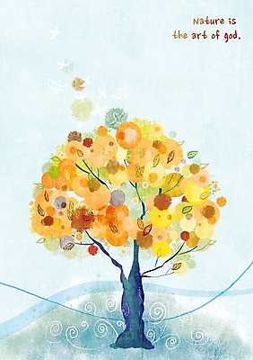 PSD 나무 식물 백그라운드 잎 일러스트 자연 나뭇잎 풍경 사람없음 자연백그라운드 국내일러스트 생태계 파일형식