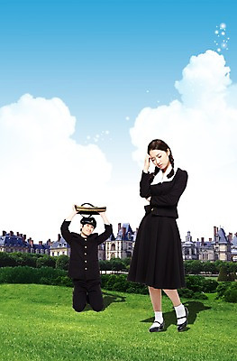 전신 PSD 나무 식물 구름 편집이미지 모자 학생 여학생 여자 교육 남자 교복 남학생 포즈 가방 학교 모션 청소년 양갈래머리 고등학생 책가방 땋은머리 그림자 서기 들기 사람 앉기 동양인 손짓 잔디 두명 10대 청춘 스쿨라이프 손들기 한국인 풀 찡그림 추억 무릎꿇기 체벌 꾸지람 고민 대학교 복고 학창시절 교정 머리위 벌서기 교내 십대만 속상함 이미지편집 자연요소 라이프스타일 헤어스타일 잡화 옷 감정 컨셉 표정 인종 파일형식