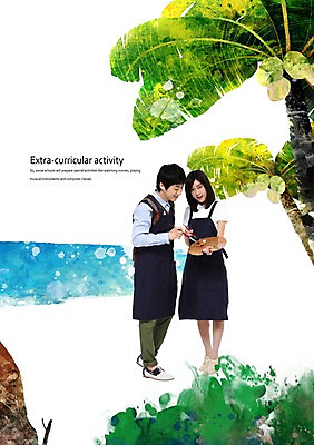 전신 PSD 나무 식물 편집이미지 라이프스타일 응시 여자 남자 대학생 포즈 모션 대학생라이프 미술 서기 사람 동양인 20대 성인 취미 두명 라이프 앞모습 친구 야자수 캠퍼스라이프 앞치마 물감 우정 미술도구 한국인 붓 풀 팔레트 그림도구 청년만 성인만 이미지편집 학생 시선 뷰포인트 관계 문화예술 인종 청년 생활 오브젝트 파일형식