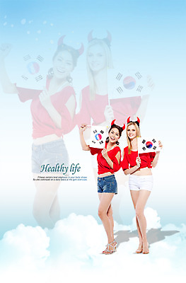 전신 PSD 서양인 외국인 구름 편집이미지 여자 실루엣 스포츠 포즈 올림픽 반바지 응원 하계올림픽 모션 서기 미소 웃음 들기 사람 손짓 20대 두명 앞모습 희망 응원용품 깃발 머리띠 국기 태극기 붉은악마 축구응원 열정 머리장식 빨간티셔츠 여자만 성인여자만 청년만 청년여자만 성인만 월드싸커 이미지편집 자연요소 감정 뷰포인트 장신구 바지 촬영기법 표정 인종 청년 장식 오브젝트 파일형식