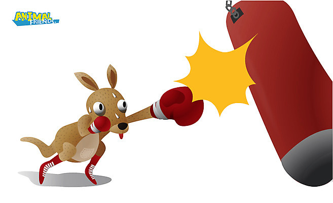 동물 척추동물 캐릭터 동물캐릭터 장갑 일러스트 포유류 애니멀프린트 사람없음 권투 글러브 권투글러브 샌드백 캥거루캐릭터 일러캐릭터 AI파일 잡화 스포츠용품 격투기 캥거루 파일형식 벡터