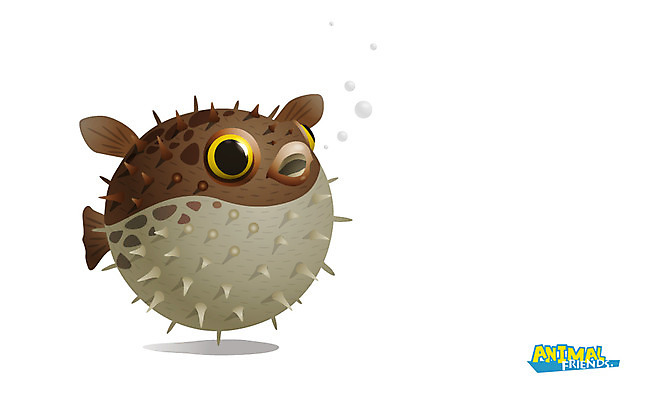 동물 캐릭터 동물캐릭터 일러스트 애니멀프린트 사람없음 수영 바다동물 복어 어류캐릭터 일러캐릭터 AI파일 바다 어류 수중동물 수상스포츠 파일형식 벡터