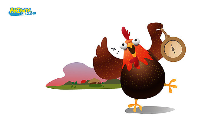 동물 척추동물 캐릭터 시계 동물캐릭터 일러스트 주택 애니멀프린트 사람없음 마을 일출 새벽 자명종 알람 시간 닭 새캐릭터 닭캐릭터 일러캐릭터 AI파일 자연요소 조류 건물 노을 파일형식 벡터