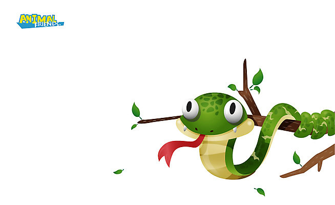 나무 식물 동물 캐릭터 동물캐릭터 잎 일러스트 파충류 나뭇잎 애니멀프린트 사람없음 나뭇가지 뱀 뱀캐릭터 일러캐릭터 AI파일 파일형식 벡터