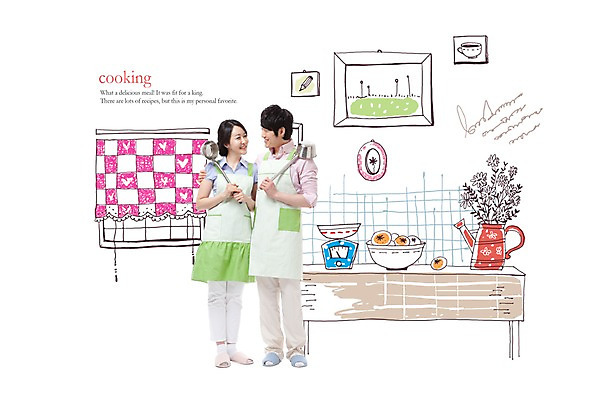 전신 PSD 편집이미지 라이프스타일 식기 부부 커플 응시 여자 남자 화분 화초 커플라이프 포즈 액자 과일 창문 신혼부부 모션 식탁 탁자 포토일러 주방용품 남편 귤 슬리퍼 저울 요리 서기 미소 웃음 사람 동양인 성인 두명 라이프 30대 마주보기 주방 앞치마 물뿌리개 한국인 아내 커튼 국자 신혼 요리중 기념사진 신혼생활 장년만 성인만 이미지편집 식물 시선 가구 생활용품 신발 관계 표정 인종 생활 장년 파일형식